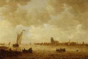 Jan josephsz van goyen View of Dordrecht oil painting artist